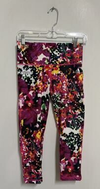 NWT Adidas Supernova 3/4 Capri Pants Pink Gym Mid Rise Mississippi State Small